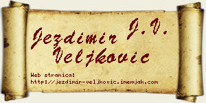 Jezdimir Veljković vizit kartica